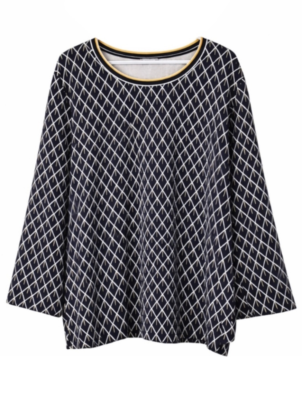 SAMOON Charcoal Grey Diamond Pattern Knit Sweater – Size 18 Like New